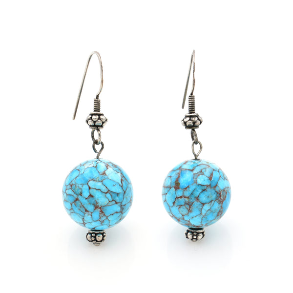 Turquoise Earring 17x30mm