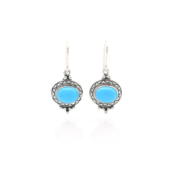 Turquoise Earring 10x13mm