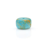 American-Mined Natural Turquoise Loose Bead 8mmx13.5mm Wheel Shape