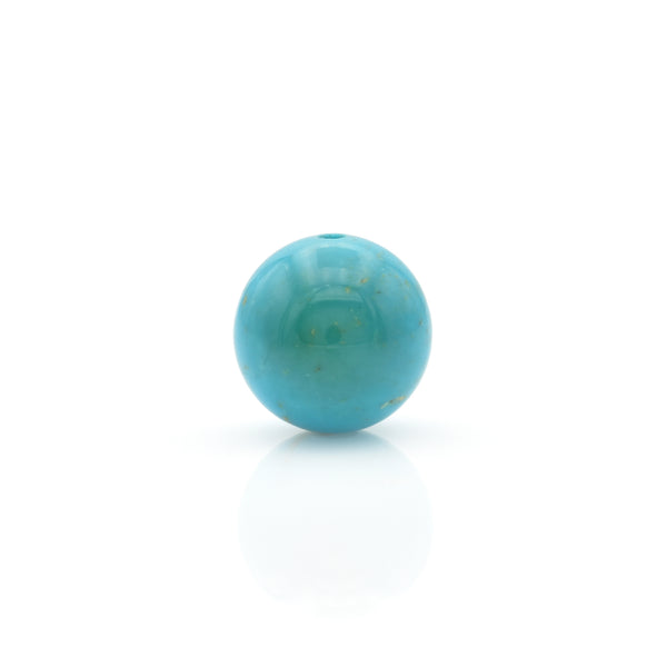 American-Mined Natural Turquoise Loose Bead 11mm Round Shape
