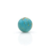American-Mined Natural Turquoise Loose Bead 11.5mm Round Shape
