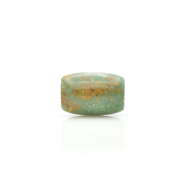 American-Mined Natural Turquoise Loose Bead 14mmx20mm Barrel Shape