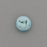 American-Mined Natural Turquoise Loose Bead 13mm Matte-Finish Nugget