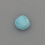 American-Mined Natural Turquoise Loose Bead 12mm Matte-Finish Nugget