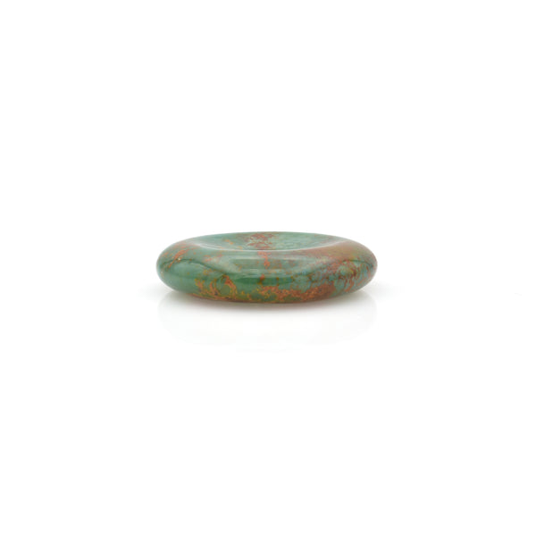 American-Mined Natural Turquoise Loose Bead 27.5mm Donut Shape