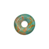 American-Mined Natural Turquoise Loose Bead 28mm Donut Shape