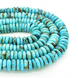 Genuine Natural American Turquoise 15mm Button Bead 16 inch Strand (15mm)