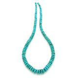 Genuine Natural American Turquoise Graduated Button Bead 16 inch Strand (5-9mm)