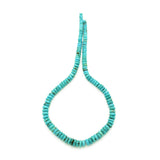 Genuine Natural American Turquoise Graduated Button Bead 16 inch Strand (5-9mm)