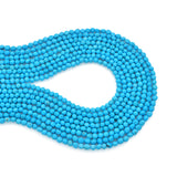 Bluejoy 4mm Natural Sleeping Beauty Turquoise Dainty Nugget Bead 18-inch Strand