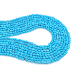 Bluejoy 5mm Natural Sleeping Beauty Turquoise Nugget Bead 18-Inch Strand
