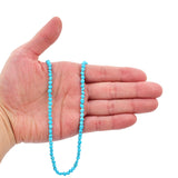 Bluejoy 4mm Natural Sleeping Beauty Turquoise Nugget Bead 18-Inch Strand