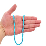 Bluejoy 4mm Natural Sleeping Beauty Turquoise Nugget Bead 18-Inch Strand