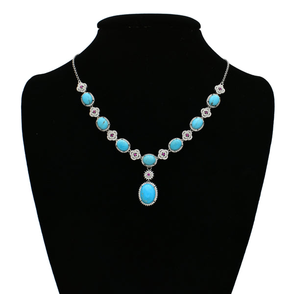 Turquoise Necklace 18.5 inch