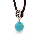 Turquoise Pendant Necklace 22 inch