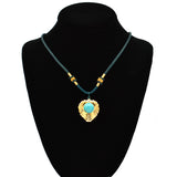 Turquoise Pendant Necklace 19 inch