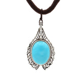 Turquoise Pendant Necklace 19 inch