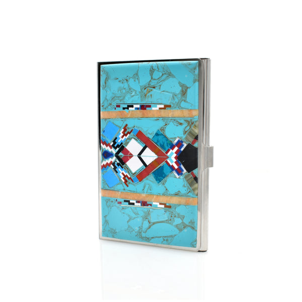 Turquoise Business Card Holder 55x85mm