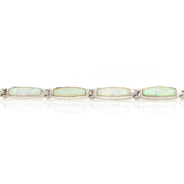 Lab Opal Bracelet 7.5 inch