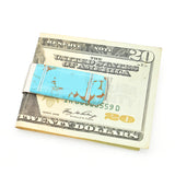 Turquoise Money Clip 20x50mm