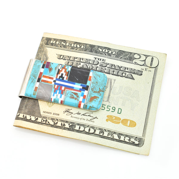 Turquoise Money Clip 25x50mm