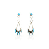Turquoise Earring 10x31mm