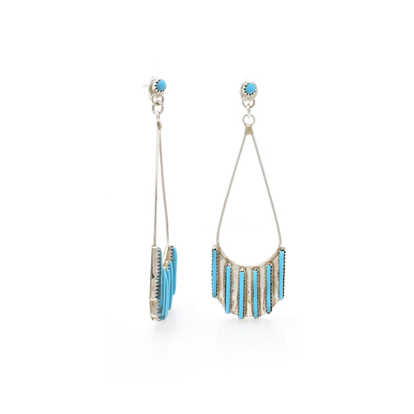 Turquoise Earring 18x55mm