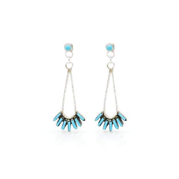Turquoise Earring 16x45mm