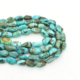 Genuine Natural American Turquoise Nugget Bead 16 inch Strand (10x12mm)