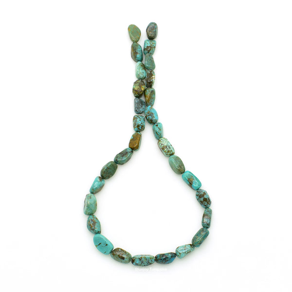 Genuine Natural American Turquoise Nugget Bead 16 inch Strand (8x10mm)