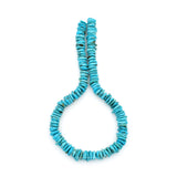 11mm Turquoise Round-Flat Bead, 16'' Strand, A201RB1019