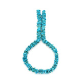 10mm Turquoise Round-Flat Bead, 16'' Strand, A201RB1020