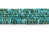 10mm Turquoise Round-Flat Bead, 16'' Strand, A201RB1021