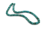 8mm Turquoise Round-Flat Bead, 16'' Strand, A201RB1105