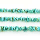 Genuine Natural American Turquoise Chip Bead 16 inch Strand (6x8mm)