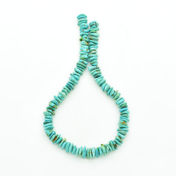 Genuine Natural American Turquoise Chip Bead 16 inch Strand (6x8mm)