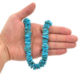 Bluejoy Genuine Indian-Style Natural Turquoise XL Free-Form Disc Bead 16-inch Strand (17mm)