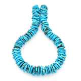 Bluejoy Genuine Indian-Style Natural Turquoise XL Free-Form Disc Bead 16-inch Strand (19mm)