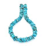 Bluejoy Genuine Indian-Style Natural Turquoise XL Free-Form Disc Bead 16-inch Strand (16 mm)