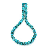 Bluejoy Genuine Indian-Style Natural Turquoise XL Free-Form Disc Bead 16-inch Strand (12mm)