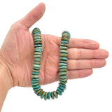 Bluejoy Genuine Indian-Style Natural Turquoise XL Free-Form Disc Bead 16-inch Strand (14mm)
