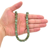 Bluejoy Genuine Indian-Style Natural Turquoise Free-Form Disc Bead 16-inch Strand (9mm)