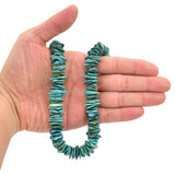 Bluejoy 17mm Genuine Indian-Style Natural Turquoise XL Free-Form Thin Disc Bead 16-inch Strand