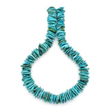 Bluejoy 18mm Genuine Indian-Style Natural Turquoise XL Free-Form Thin Disc Bead 16-inch Strand