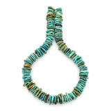 Bluejoy 15mm Genuine Indian-Style Natural Turquoise XL Free-Form Thin Disc Bead 16-inch Strand