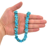 Bluejoy Genuine Indian-Style Natural Turquoise XL Free-Form Flat Disc Bead 16-inch Strand (13mm)