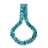 Bluejoy Genuine Indian-Style Natural Turquoise XL Free-Form Flat Disc Bead 16-inch Strand (15mm)