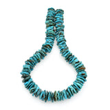 Bluejoy Genuine Indian-Style Natural Turquoise XL Free-Form Flat Disc Bead 16-inch Strand (17mm)
