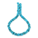 Bluejoy Genuine Indian-Style Natural Turquoise XL Free-Form Flat Disc Bead 16-inch Strand (10mm)