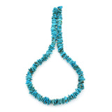 Bluejoy Genuine Indian-Style Natural Turquoise Free-Form Flat Disc Bead 16-inch Strand (9mm)